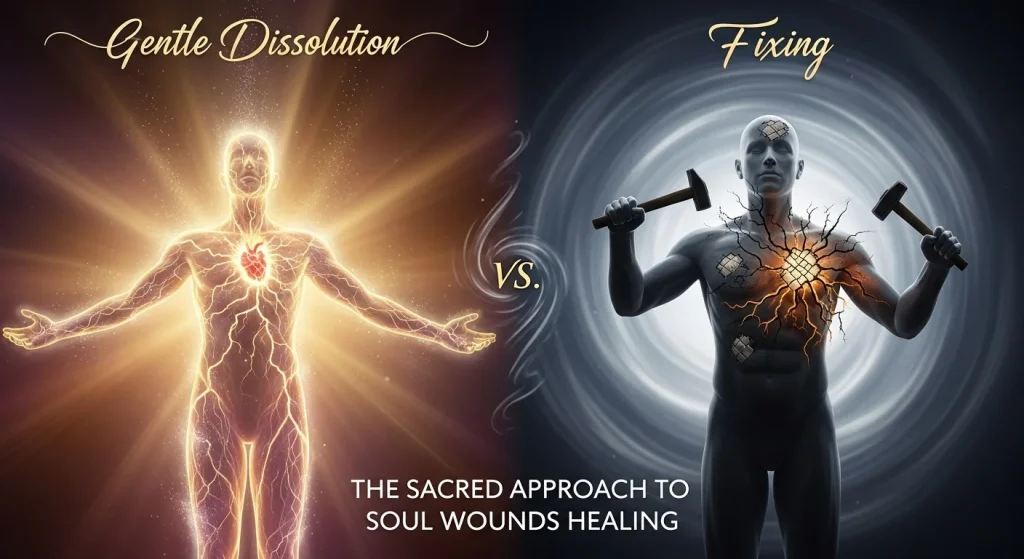 Gentle Dissolution vs Fixing The Sacred Approach to Soul Wounds Healing