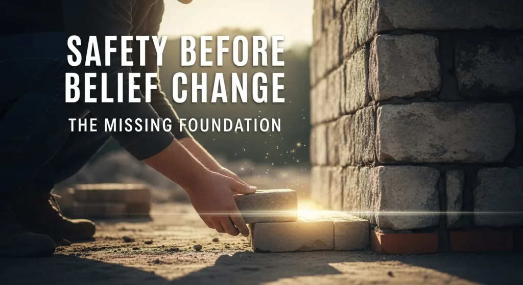 Safety Before Belief Change: The Missing Foundation